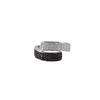 Image 2 : Sterling Silver-CZ Wht-Blk Ring