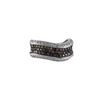 Image 1 : Sterling Silver- CZ Black-Chmp Ring