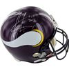 Image 1 : Cris Carter Vikings Signed Replica Helmet W/ HOF Inscription