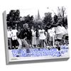 Image 1 : Lou Holtz Facsimile Basketball Vs. Tim Brown Story Stretched  16X20 Story Canvas