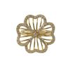 Image 2 : Gold Over Sterling Silver Large 22Mm Flower Ring