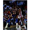 Image 1 : Magic Johnson Signed 'Against Dennis Rodman 1989 NBA Finals' 8X10 Photo