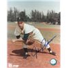 Image 1 : Johnny Podres Signed Brooklyn Dodgers 8X10 Pitching Photo (Deceased)