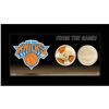 Image 1 : New York Knicks Logo W/ Net And Uniform Capsule 4X8 Framed Photo