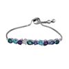 Image 1 : SS LDN BLUE TOPAZ / TANZ / SW BLUE TOPAZ / AMY / WHITE TOPAZ SLIDER CHAIN (#4400MUL1)