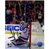 Image 1 : Henrik Lundqvist Celebrating Win Vs Devils 8X10 Photo (Signed In Black)