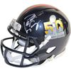 Image 1 : Peyton Manning Signed Denver Broncos SB 50 Champs Mini Speed Helmet (Fanatics/SSM)