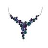 Image 1 : 17+2IN SS AMY / IOL / LDN BLUE TOPAZ / TANZ NECKLACE - Size 17 (#1208MUL1)