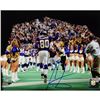 Image 1 : Cris Carter Signed Coming Out Of The Tunnel Pointing Back View 8X10 Photo