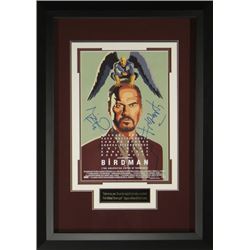 Alejandro G. Inarritu Signed Birdman 22X30 Masterprint Poster Custom Black Framed 2 Sigs (Movie/Ente