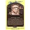 Image 1 : Joe Torre Signed Hall Of Fame Plaque Postcards
