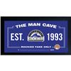 Image 1 : Colorado Rockies Man Cave Framed 10X20 Sign W/ Authentic Game-Used Dirt Capsule (MLB Auth)
