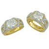 Image 1 : SS/GLPLATED CUBIC ZIRCONIA RING - Size 7 (#10037CZ-AAAA)