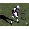 Image 1 : Darrelle Revis Signed Jets Stance 8X10 Photo With "Revis Island" Insc.