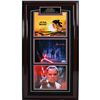 Image 1 : Daisy Ridley Signed "Battle On Starkiller Base" 3 Photo Collage With Nameplate (14X29)