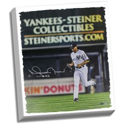 Mariano Rivera Signed Entering The Game  Yankee-Steiner Collectibles Ad In The Back Ground 20X24 Can