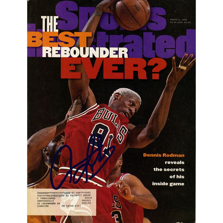 Rodman Magazines Dennis Rodman Signed 3/4/96 Sports Illustrated Magazine
