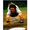 Image 1 : Pete Rose Signed Head First Slide 8X10 Photo W/ "4256" Insc