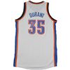 Image 1 : Kevin Durant Signed 2014 Adidas White Authentic Jersey (Panini Auth) [3-KDAJ14]