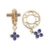 Image 1 : PLAIN WHEEL W/SAPPHIRE DANGLE (#10PLAINS)