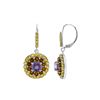 Image 1 : SS AMETHYST / CITRINE LEVERBK EARRINGS (#7196MUL)