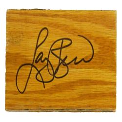 Larry Bird Signed Celtics Boston Garden Original Parquet 4X4 Floor Piece
