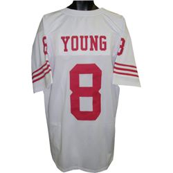 Steve Young San Francisco 49Ers Unsigned White TB Prostyle Jersey XL
