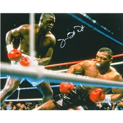 James Buster Douglas Signed Knocking Down Mike Tyson 16X20 Photo