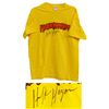 Image 1 : Hulk Hogan Signed Hulkamania Yellow T-Shirt