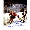 Image 1 : Bobby Hull Signed Chicago Blackhawks Action With Puck 11X14 Photo W/The Golden Jet