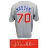 Image 1 : Joe Maddon Signed Grey Custom Baseball Jersey