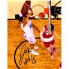 Image 1 : Jahlil Okafor Signed Duke Championship Game Slam Dunk Against Frank Kaminsky 8X10 Photo