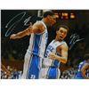 Image 1 : Jahlil Okafor & Tyus Jones Dual Signed Duke Chest Bump 16X20 Photo