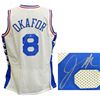 Image 1 : Jahlil Okafor Signed White With Stars Custom Basketball Jersey