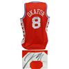 Image 1 : Jahlil Okafor Signed Red With Stars Custom Basketball Jersey