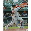 Image 1 : Byung Ho Park Signed Minnesota Twins 1St MLB Base Hit Action 16X20 Photo