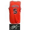 Image 1 : Bobby Portis Signed Red Custom Basketball Jersey