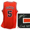 Image 1 : Bobby Portis Signed Red Custom Basketball Jersey W/Crazy Eyes