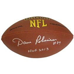 Dave Robinson Signed Wilson Touchdown NFL Full Size Football W/HOF 2013