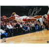 Image 1 : Dennis Rodman Signed Chicago Bulls Diving For Basketball 16X20 Photo