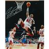 Image 1 : Dennis Rodman Signed Chicago Bulls One Handed Rebound Action 16X20 Photo