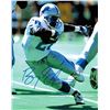Image 1 : Barry Sanders Signed Detroit Lions Action Running Cut 8X10 Photo