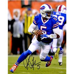 Tyrod Taylor Signed Buffalo Bills Action 8X10 Photo