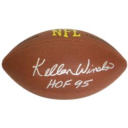 Kellen Winslow Signed Wilson Touchdown Full Size NFL Football W/HOF 95