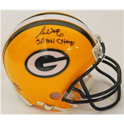 Ron Wolf Signed Green Bay Packers Riddell Mini Helmet W/SB XXXI Champs