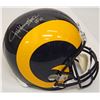 Image 1 : Jack Youngblood Signed Los Angeles Rams Throwback Riddell Full-Size Replica Helmet W/HF'01