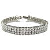 Image 1 : Sterling Silver-CZ 3Row Bracelet