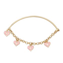 GD-CZ Heart Bangle