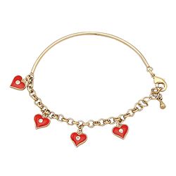 GD-CZ Heart Bangle