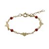 Image 1 : Gold Filled Heart And Ball Bracelet